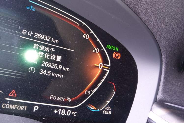 Used BMW 5 Series 2023 530Li Leading Edition Luxury Package Odometer Close Up