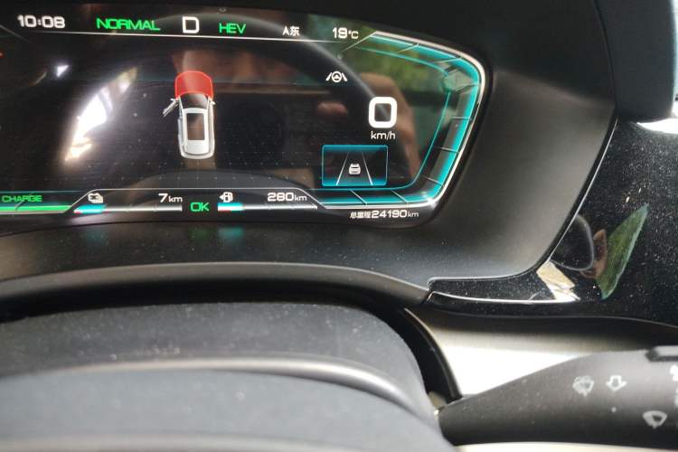 Used BYD Song PLUS New Energy 2021 DM-i 51KM Prestige Model Odometer Close Up