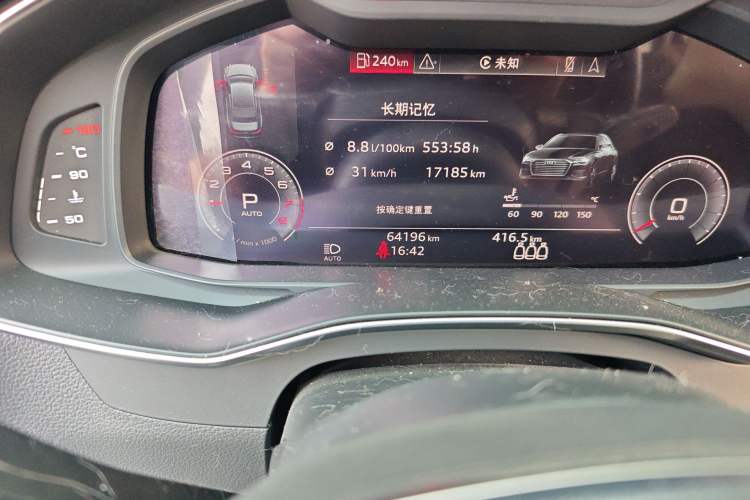 Used Audi A6L 2020 45 TFSI quattro Prestige Dynamic Edition Odometer Close Up