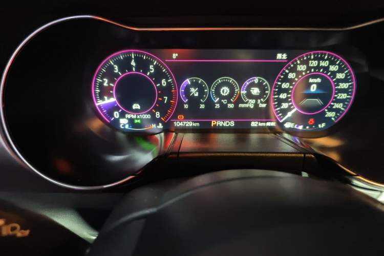 Used Ford Mustang 2019 2.3L EcoBoost Odometer Close Up