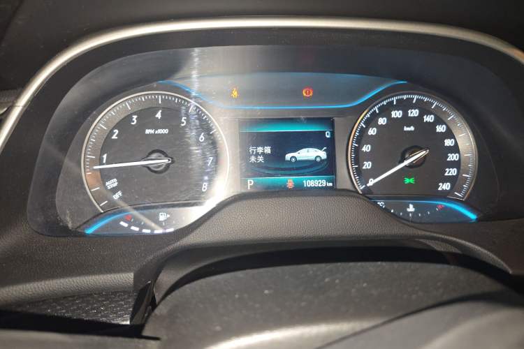 Used Buick GT 2021 Revised Version Flagship 1.5L Automatic Elite Edition Odometer Close Up