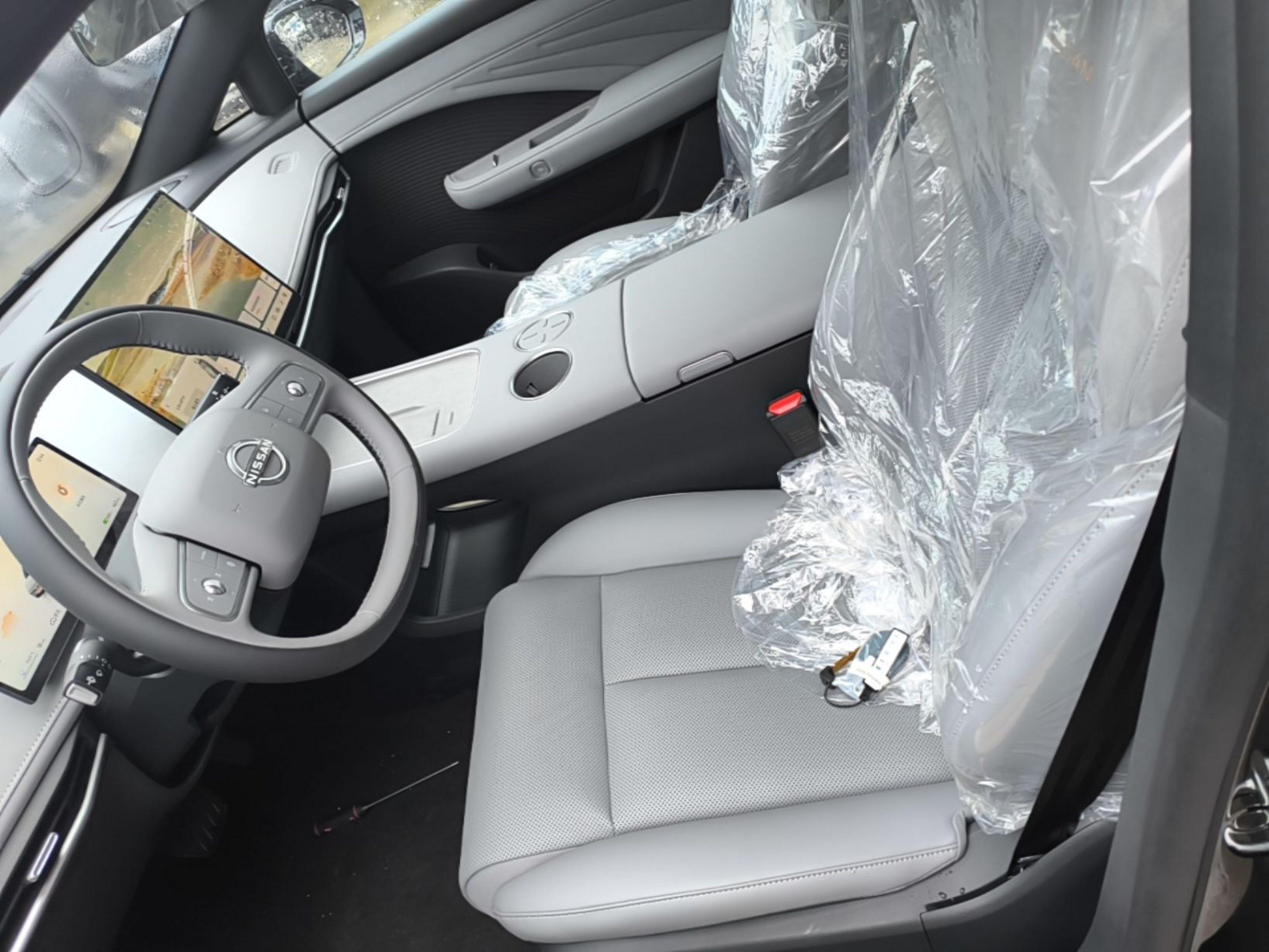 Vordere Reihe im Auto
