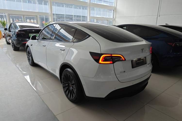 Used Tesla Model Y 2021 Long-Range All-Wheel-Drive Version Rear Left 45 Deg