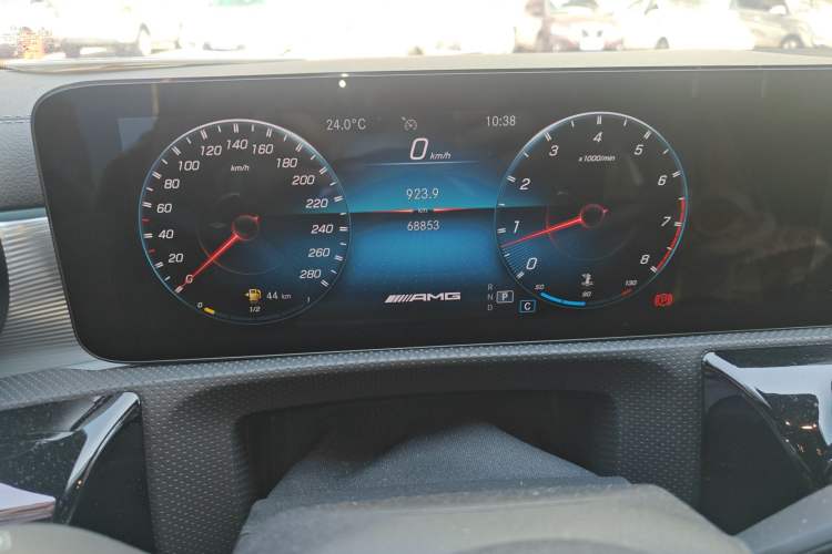 Used Mercedes-Benz A AMG 2020 AMG A 35 L 4MATIC Odometer Close Up