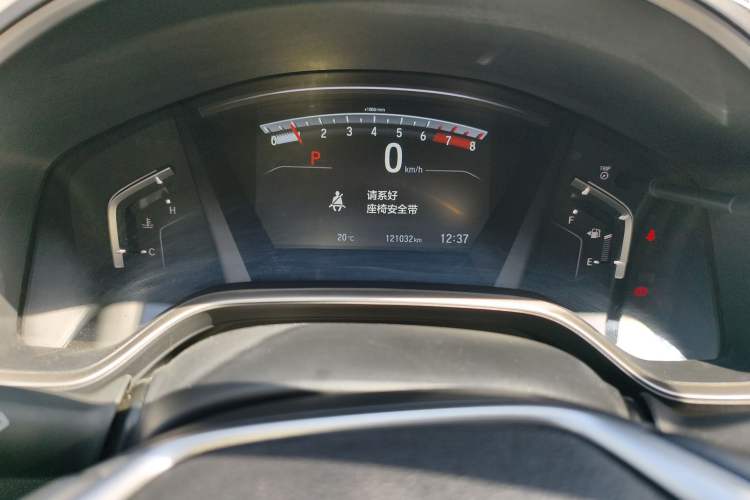 Used Honda CR-V 2017 240TURBO CVT Four-Wheel Drive Luxury Edition Odometer Close Up