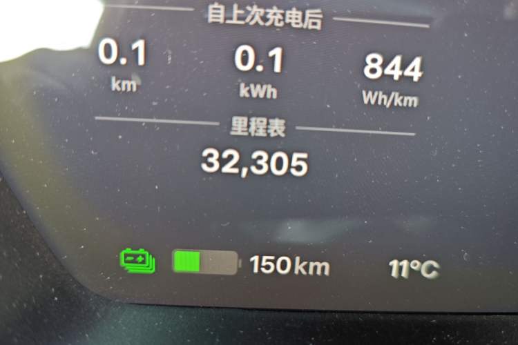 Used Tesla Model S 2017 S 75D Standard Range Edition Odometer Close Up