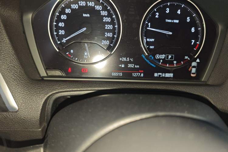 Used BMW 2 Series 2019 225i Luxury Model with M Sport Package Odometer Close Up