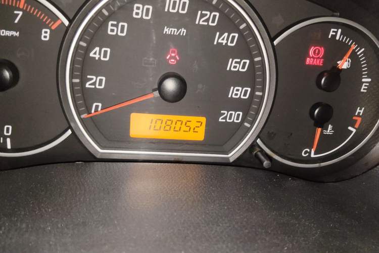 Used Suzuki Swift 2013 1.3L Manual Value Edition Odometer Close Up