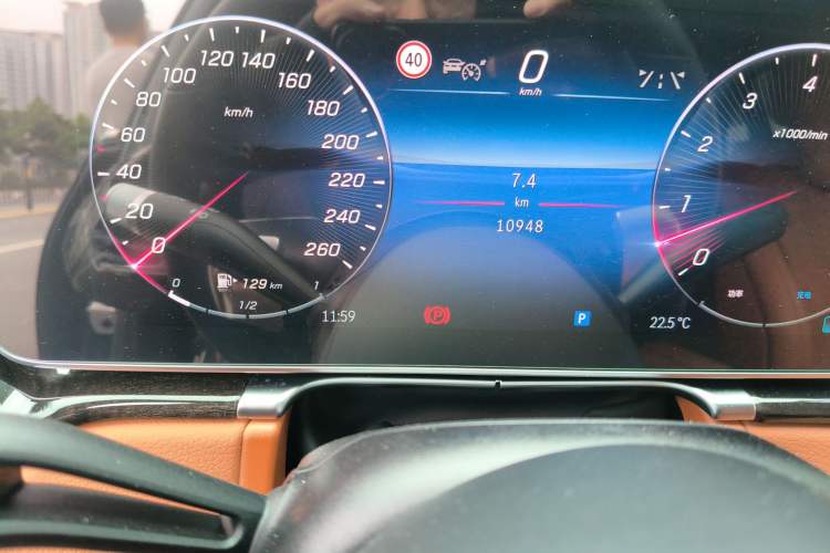 Used Mercedes-Benz S-Class 2023 Updated S 400 L Luxury Edition Odometer Close Up