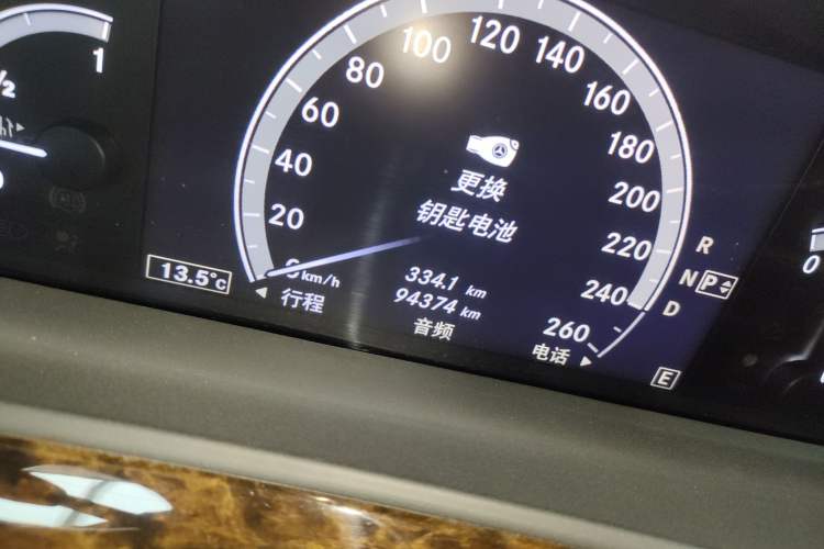 Used Mercedes-Benz S-Class 2012 S 300 L Business-Class Grand Edition Odometer Close Up