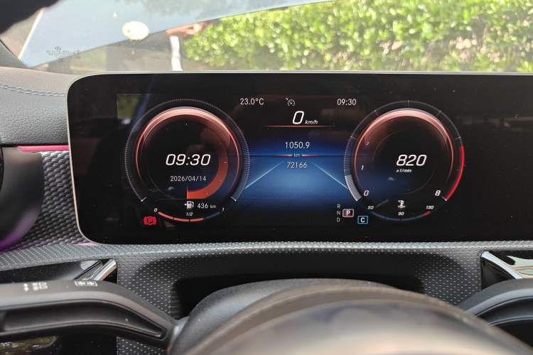 Used Mercedes-Benz A-Class 2019 Restyled A 200 L Sport Sedan Odometer Close Up