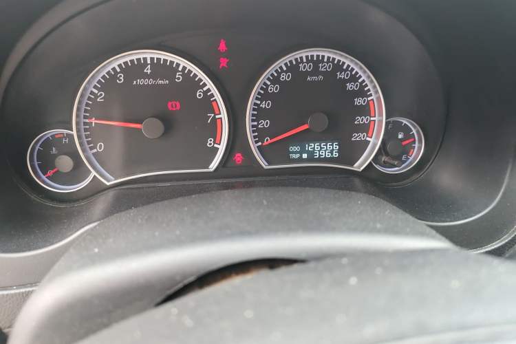 Used Haima Fumei 2013 Sedan 1.6L Manual Elite Edition Odometer Close Up