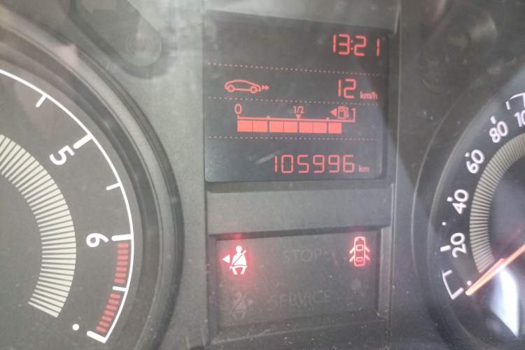 Used Peugeot 301 2016 1.6L Manual Comfort Edition Odometer Close Up