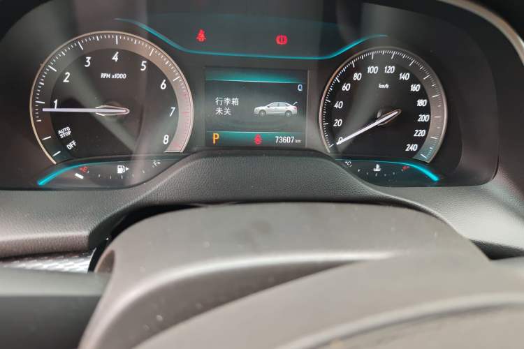 Used Buick GT 2021 1.3T Automatic Mild Hybrid Elite Version Odometer Close Up