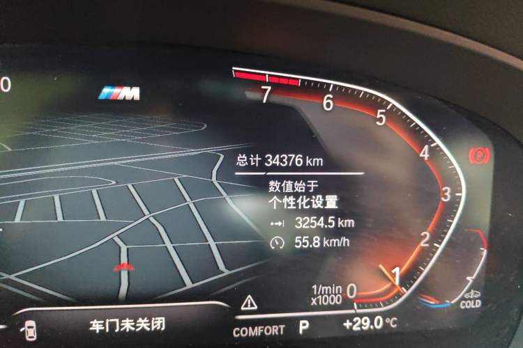 Used BMW 5 Series 2022 Second Facelift 530Li Leading Edition M Sport Package Odometer Close Up