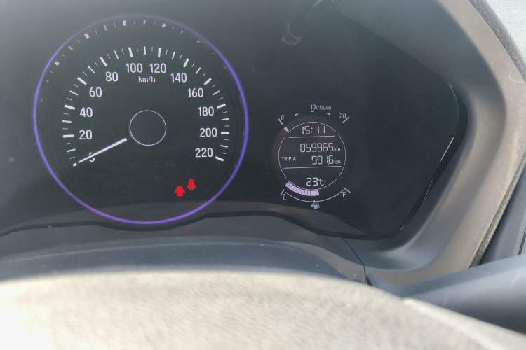 Used Honda Vezel 2019 1.5L CVT Pioneer Edition China VI Odometer Close Up