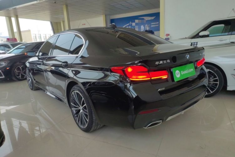 Used BMW 5 Series 2021 530Li Leading Model M Sport Package Rear Left 45 Deg