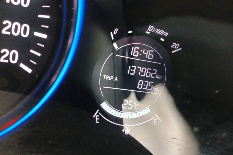 Used Honda Vezel 2015 1.5L CVT two-wheel drive Comfort trim Odometer Close Up