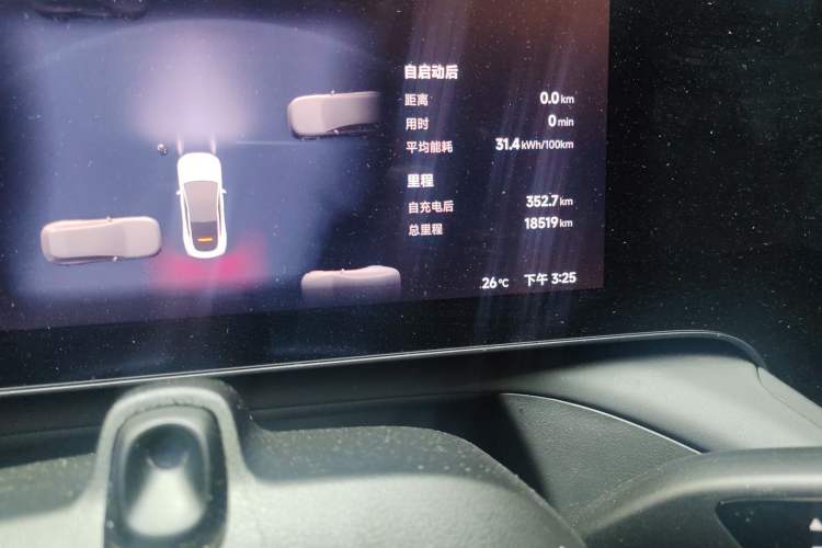 Used XPeng P7 2023 P7i 702 Pro Odometer Close Up