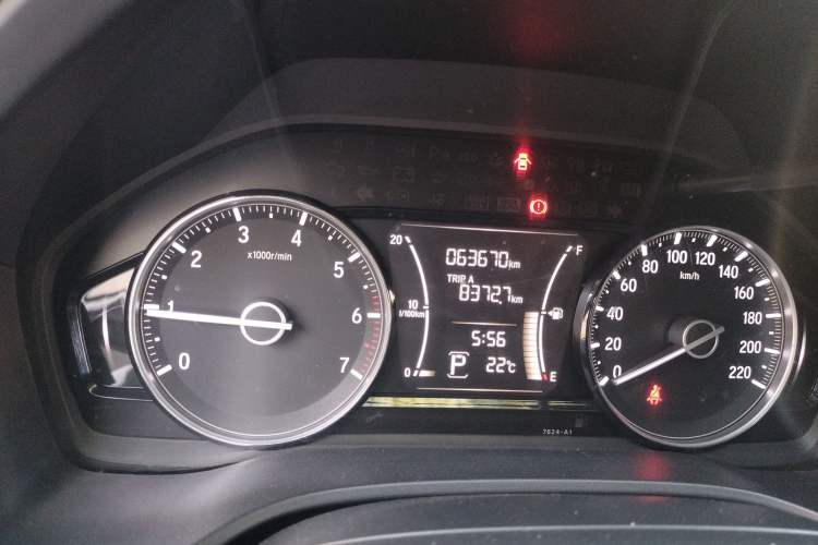 Used Honda Crider 2019 180 Turbo CVT Luxury Edition China VI Emission Standard Odometer Close Up