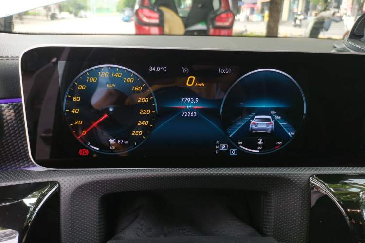 Used Mercedes-Benz A-Class 2020 Restyled A 200 L Sport Sedan Fashion Version Odometer Close Up