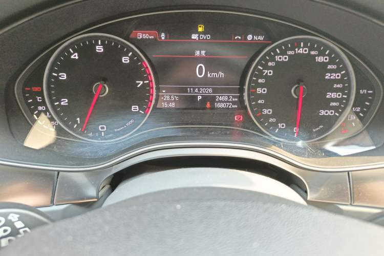 Used Audi A6L 2012 35 FSI quattro Luxury Model Odometer Close Up