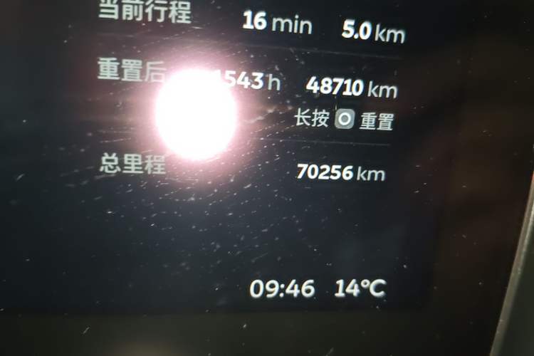 Used Nio ES6 2019 420 km Sport Version Odometer Close Up