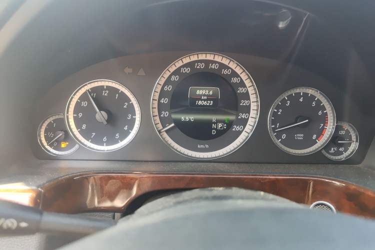 Used Mercedes-Benz E-Class 2013 E 260 L CGI Elegant Model Odometer Close Up