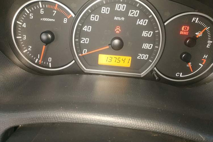 Used Suzuki Swift 2013 1.5L Manual Standard Edition Odometer Close Up