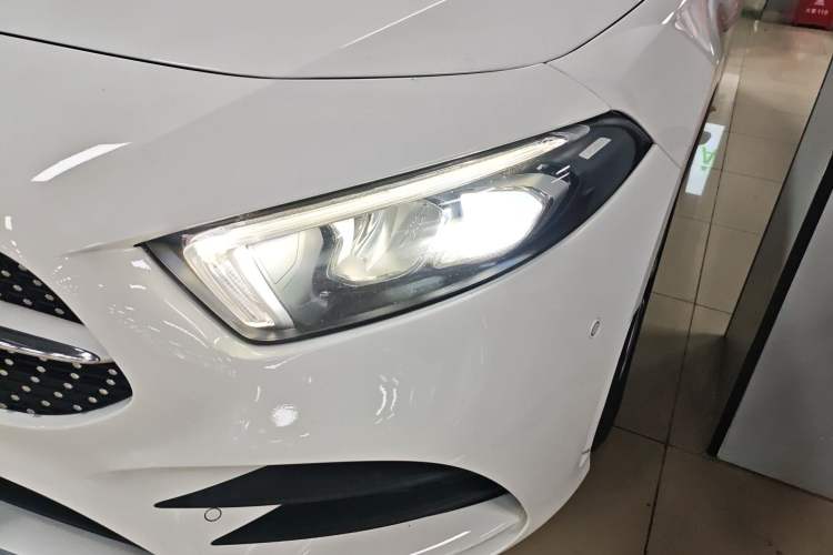 Used Mercedes-Benz A-Class 2020 Restyled A 200 L Sport Sedan Dynamic Version Left Front Headlight