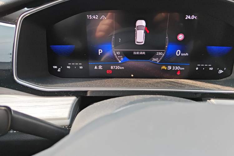 Used Volkswagen Sagitar 2025 300TSI DSG Excellence Edition Odometer Close Up