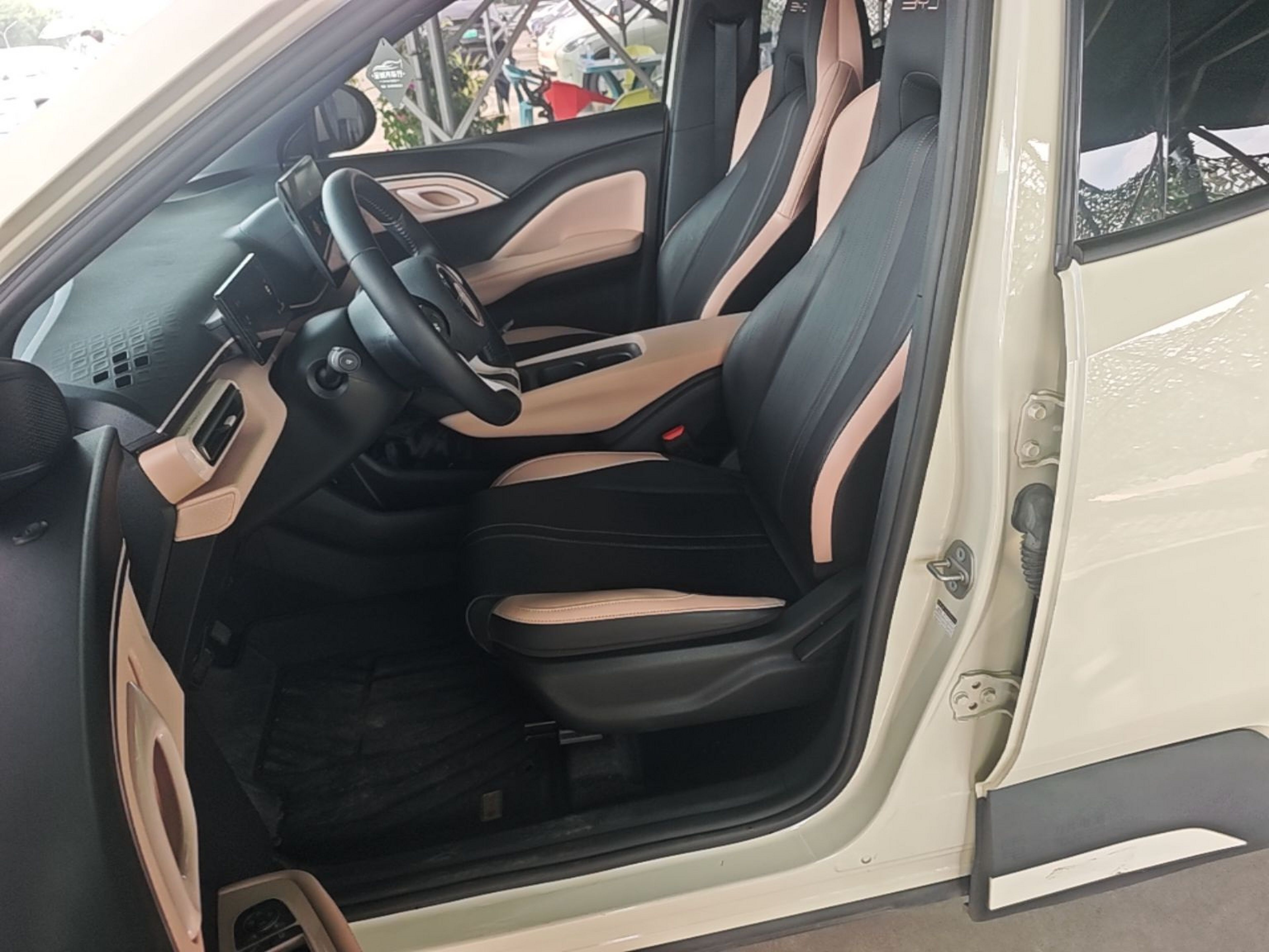 A primeira fila do carro