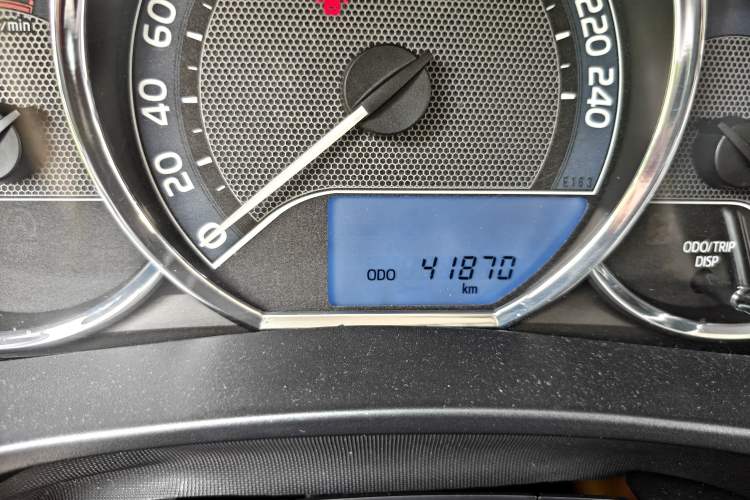 Used Toyota Levin 2017 1.2T G CVT Elite Edition Odometer Close Up