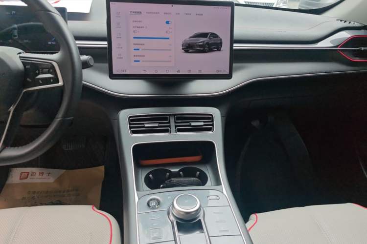 Used BYD Destroyer 05 2023 Champion Edition DM-i 55KM Luxury Model Audio And AC Panel