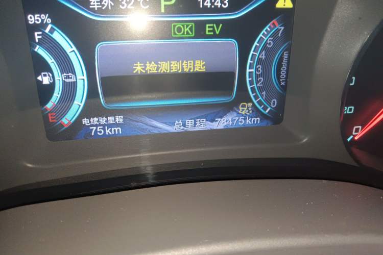 Used BYD Song New Energy 2017 Song DM 1.5TID All-Wheel Drive Luxury Model Odometer Close Up