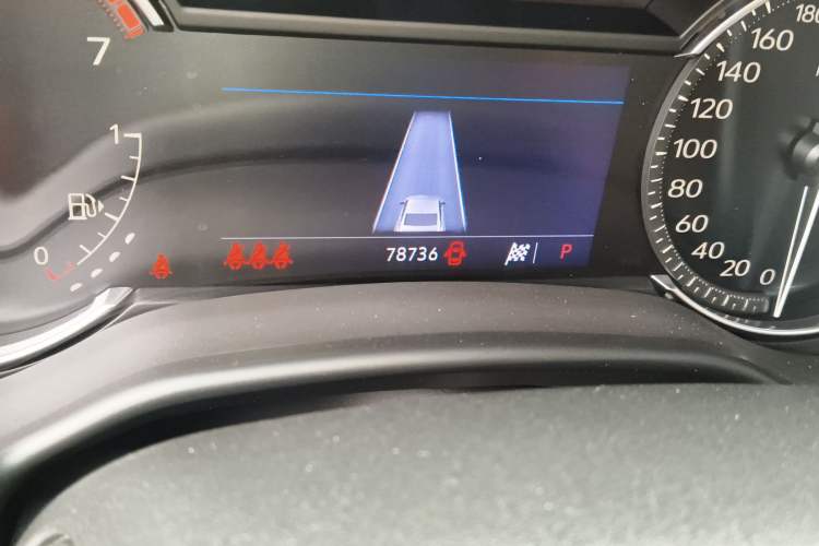 Used Cadillac CT5 2021 28T Luxury Model Odometer Close Up