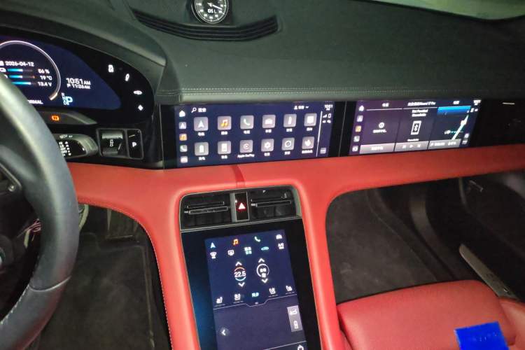 Used Porsche Taycan 2022-Year Restyled Taycan 4S Audio And AC Panel