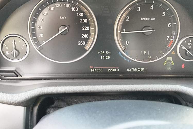 Used BMW X3 2013 xDrive35i Luxury Model Odometer Close Up