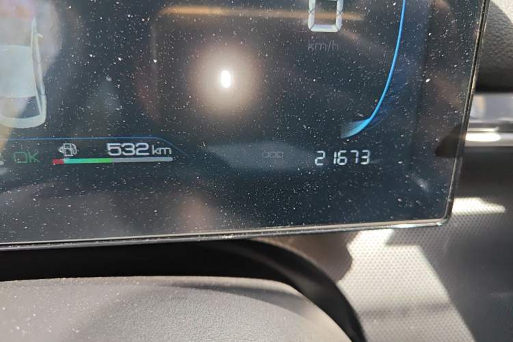 Used BYD Destroyer 05 2024 HONOR Edition DM-i 55KM Luxury Model Odometer Close Up