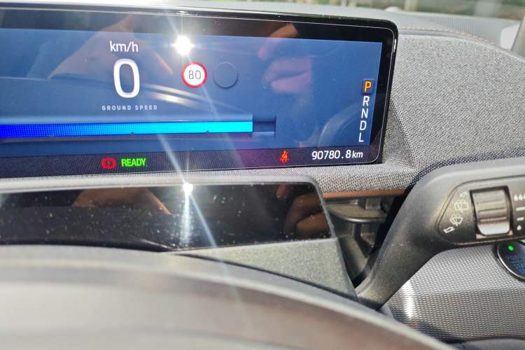 Used Ford Mustang Mach-E 2021 GT Model Odometer Close Up