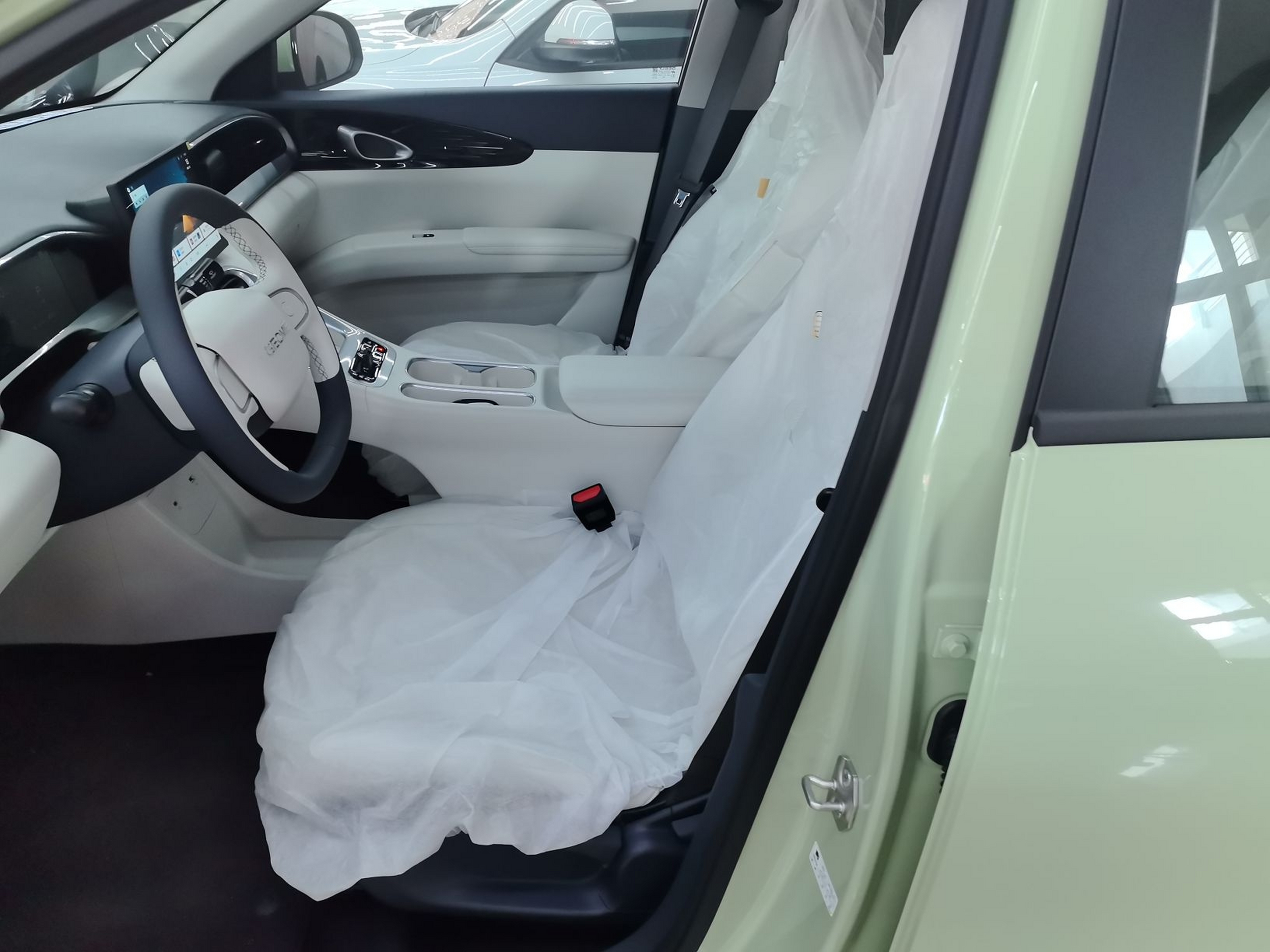 Vordere Reihe im Auto