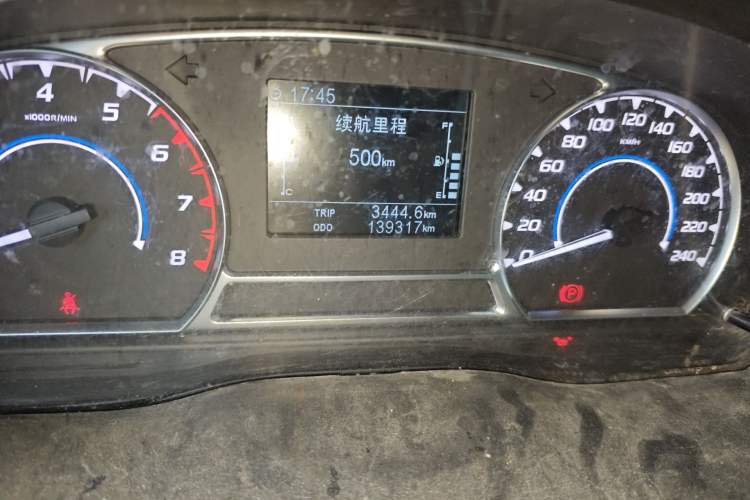 Used JMC Transit  Odometer Close Up