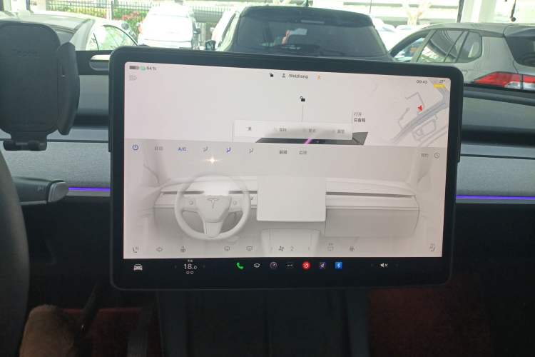 Used Tesla Model Y 2023 Rear-Wheel-Drive Version Audio And AC Panel