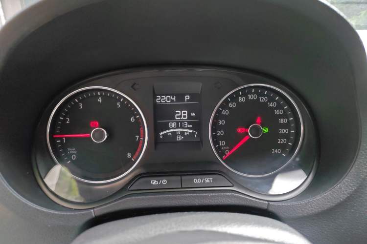 Used Volkswagen Polo 2016 1.6L Automatic Comfort Model Odometer Close Up