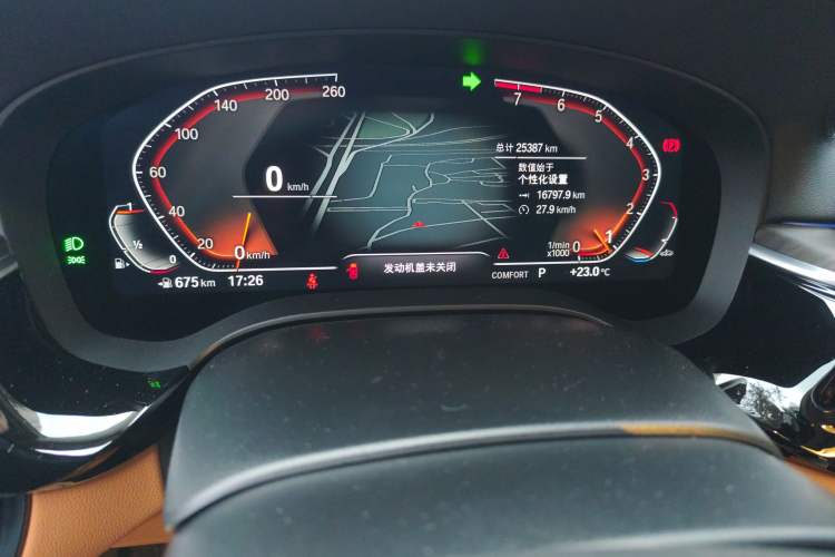 Used BMW 6 Series GT 2021 630i Luxury Design Package Odometer Close Up