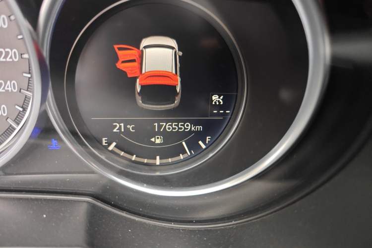 Used Mazda CX-5 2021 2.0L Automatic Two-Wheel Drive Black Knight Odometer Close Up