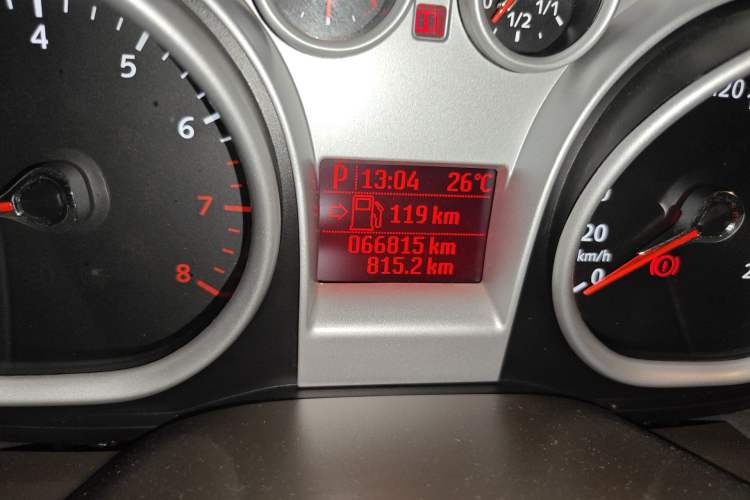 Used Ford Focus 2013 Sedan Classic 1.8L Automatic Base Model Odometer Close Up