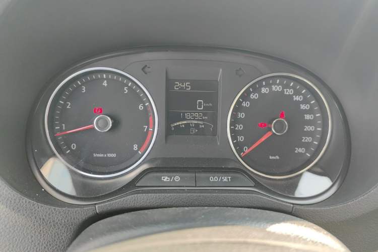 Used Volkswagen Polo 2014 1.4L Manual Comfort Edition Odometer Close Up