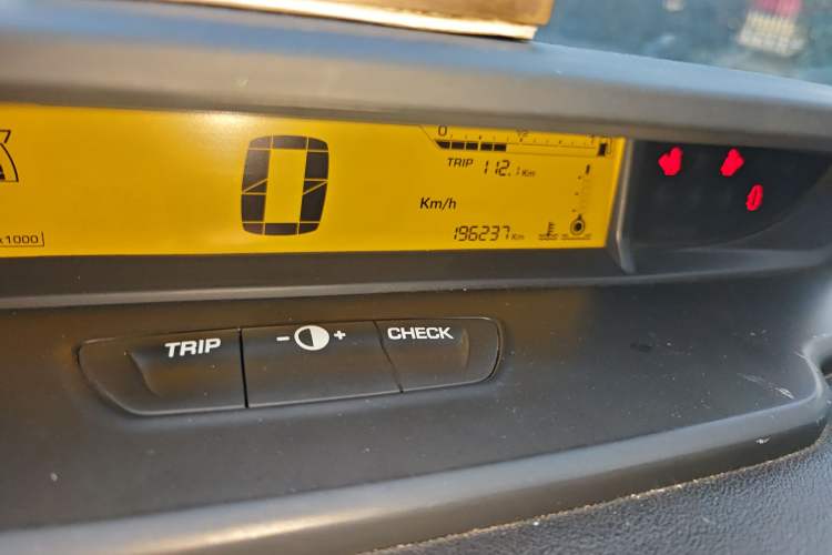 Used Citroen C-Quatre 2013 Sedan 1.6L Manual Enjoyment Model Odometer Close Up