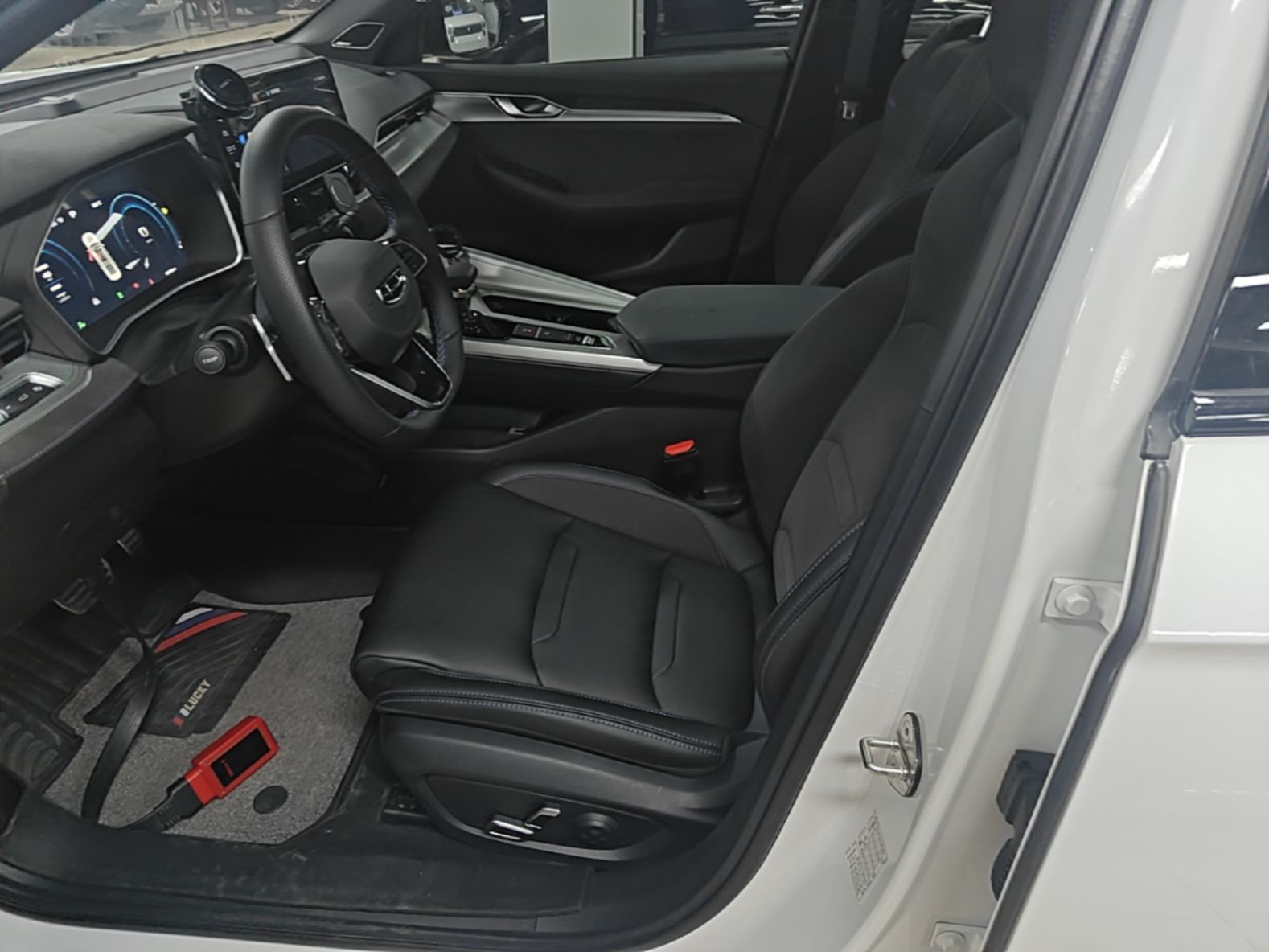 Vordere Reihe im Auto